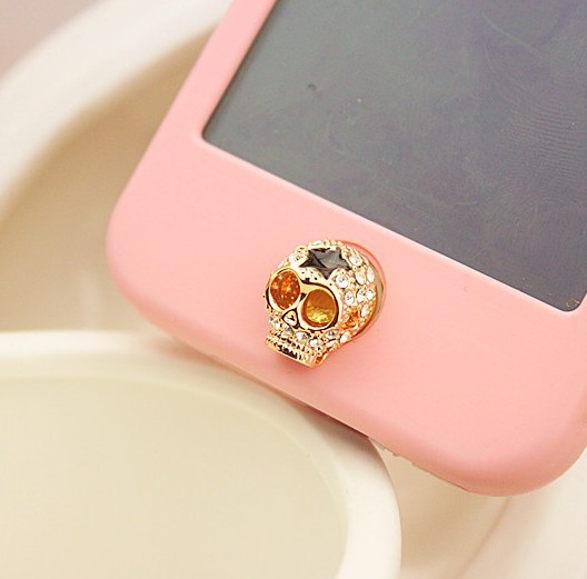 Skull Home Button Sticker For Iphone 4,4s,5